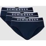 Schiesser Heren Rio Slip - Donker Blauw - 3 pack - Maat XXL