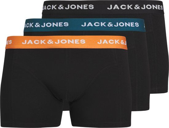 JACK & JONES JUNIOR JACJONAS SOLID TRUNKS 3 PACK - Black - Boys' Boxershorts - Size 176