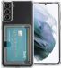 iMoshion Hoesje Samsung Galaxy S21 - Softcase Backcover met pasjeshouder - Transparant