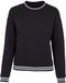 Build Your Brand College Crew Dames Sweater - Black/White maat 5XL