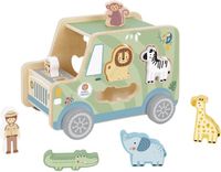 Tooky Toy Houten Safari Truck met Vormenstoof