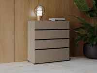 CROSSAIR Commode CROSSAIR 4 tiroirs taupe
