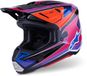 Alpinestars S-M7 Fuse Blauw Lila Crosshelm