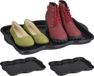 Merkloos Relaxdays schoenen lekbak - set van 3 - 3 x 48 x 34 cm - kunststof - zwart