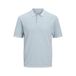 JACK & JONES ESSENTIALS regular polo gebreid lichtblauw