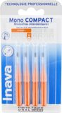 Interdentale Inava Interdentale borstels, 1,2 mm, oranje, X4 Mono Compact
