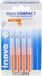 Interdentale Inava Interdentale borstels, 1,2 mm, oranje, X4 Mono Compact