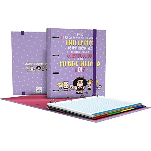 Grafoplás Carpebook Ringband A4 4 ringen 100 geruite bladen 5x5 Mafal-collectie
