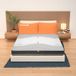 MIASUITE Zefiro Materasso Molle Insacchettate E Memory Alla Francese 140x200, Alto 25 Cm - Rivestimento Carbon