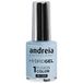 Andreia Professional Hybride vernis à ongles, 2 étapes et ne nécessite pas de lampe, longue durée et facile à enlever, Fusion Color H44 bleu