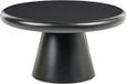 Beliani Salontafel Zwart MDF Rond 80 cm