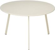 Mica Decorations Seatle Bijzettafel Rond voor Buiten - Metaal - 38 x 61 cm - Creme