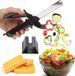 Merkloos Clever Cutter RVS 2-en-1 Coupe-légumes