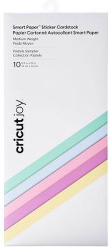 Cricut Joy Smart Stickerkarton 14x33cm – Pastels (10 vellen)