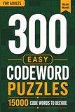 300 Easy Codeword Puzzles for Adults