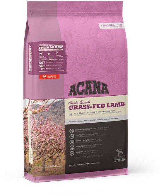 Acana Singles Grass-Fed Lamb hondenvoer 11.4 kg