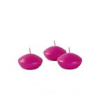 Risthò Drijvende kaarsen, paraffinewas, fuchsia, 4,5 cm, 20 stuks