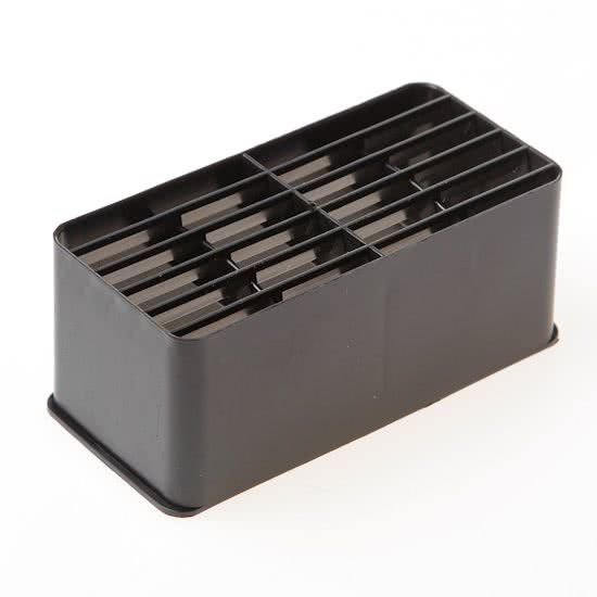 Ubbink VLOERVENT Â® WF muurrooster kunststof zwart - Alleen rooster - Prijs per stuk