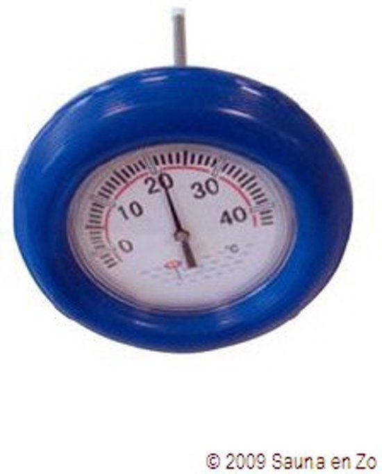 MEGA Pool Zwembadthermometer boei Blauw - 25 x 15 x 25 cm Leuke zwembad thermometer