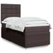 Prolenta Maison Exclusive - Boxspringbed met matras, donkerbruin, 90x190 cm, textiel
