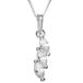 InCollections Dameshanger 925/000 sterling zilver met zirkonia inclusief pantserketting 42 cm 241A201667340