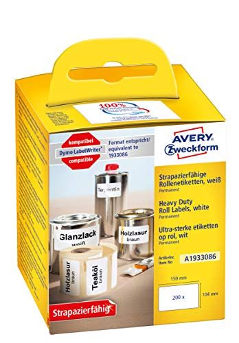 Avery A3L001 Zelfklevende A3-posters 159 x 104 mm Wit 200 Etiketten