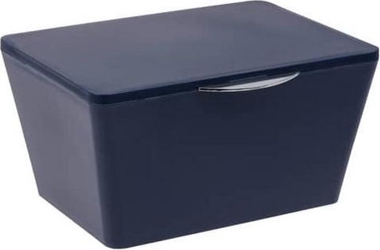 WENKO Opbergbox Brasil 14 X 20 X 10 Cm Donkerblauw