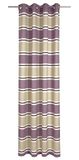 Decoratieve trends ooggordijn, stof, wolwit-bessen-beige, 245x140x245 cm