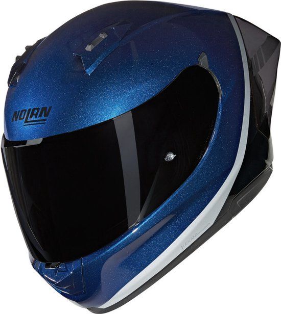Nolan N60-6 Sport Verniciatura Speciale 346 Diepblauw Zwart Zilver Glossy Integraalhelm - Helm