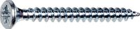 Proftec Spaanplaatschroef 4.0X60/35 Verzinkt PZ-2 Platkop (200x)