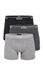 Hugo BOSS Set van 3 retro herenshorts, multi grijs/antraciet/zwart, XL