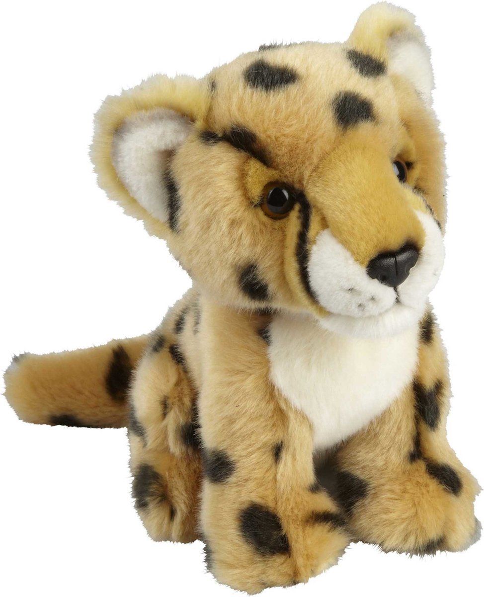 Ravensden Pluche knuffel dieren Cheetah/Jachtluipaard 18 cm - Speelgoed knuffelbeesten