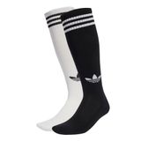 ADIDAS ORIGINALS 3-Stripes Knee 2 Pairs Kniekousen zwart / wit