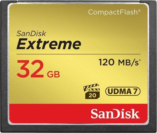 SanDisk Extreme CompactFlash Card - 32GB - 120MB/s