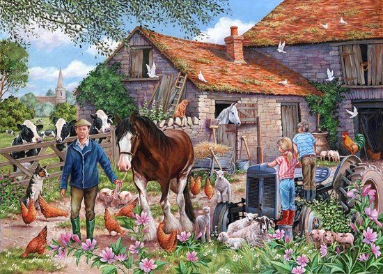 House of Puzzles MacDonalds Farm - 500 Piece Jigsaw Puzzle