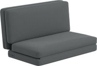 Homcom Vloerbank - 3-in-1 - Inklapbaar - Polyester - Donkergrijs