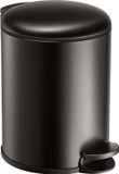 HÜSQ Prullenbak 5 Liter - Pedaalemmer - Geborsteld Gun Metal