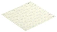 RS PRO Zelfklevende voeten, lijm, cilindrisch, 3,5 mm, transparant, ø 12,7 mm, PUR, 65,6 °C max, verpakking van 100 stuks