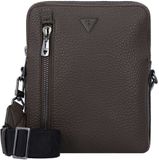 GUESS Torino Double Zip XBody With Vertikal Zip Dark Brown