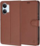 Techsuit Hoesje geschikt voor Xiaomi Poco X8 Pro Max - Leather Folio Book Wallet Case - Bruin