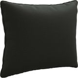 vidaXL Rugkussen PUTTEN 100% Polyester Zwart 50 x 40 x 15 cm