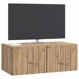 vidaXL Wandmontage TV-kast 78,5 x 41 x 30 cm Artisanaal eiken