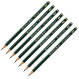 FABER-CASTELL Castell 9000 2B Potloden, 6 stuks
