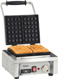 Casselin CG90S - Wafelijzer - 1600 Watt - Rechthoek - 2 Wafels - RVS