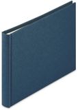 Hama Boekalbum Wrinkled, 24x17 cm, 36 witte pagina's, blauw