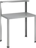 vidaXL Planttafel 100 x 50 x 104 cm Gegalvaniseerd staal zilver