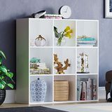 Vida Designs Durham Cube Boekenkast Opslag Organizer Woonkamer Boekenplank Home Office Meubels (9 Kubus, Wit)