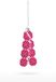 Yup in de boom Boule de Noël en verre pièces de monnaie de festival 14cm rose 1 pièce