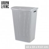 Urban Living WASMAND MET DEKSEL "PASHA" 43x33xH61CM NOMAD GREY