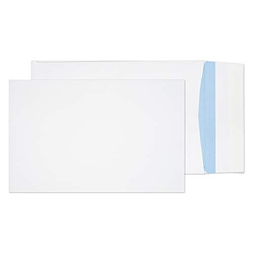 Blake Puur Verpakking Gusset Pocket Peel & Seal Enveloppen - Wit - 125 stuks